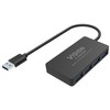 HUB USB Vision 4 x USB 3.0 Anschlusse - 5Gbps - 30 cm Kabelis - juodas