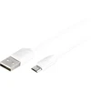 Vivanco VVITUSBMICUSBA10W, 1 m, USB A, Micro-USB B, USB 2.0, balta