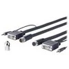 VivoLink D-Sub (VGA) - D-Sub (VGA) kabelis 10 m juodas (PROVGASCW10)
