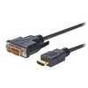 Vivolink PROHDMIDVI2, 2 m, HDMI Type A (Standard), DVI-D, kištukas, kištukas, tiesus