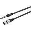 Kabelis VivoLink Vivolink PROAUDXLRFJACKS10 kabelis audio 10 m XLR 6.35mm Juodas