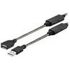 USB kabelis VivoLink USB-A - USB-A 20 m Juodas (PROUSBAF20)