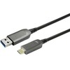 Kabelis USB VivoLink USB-C - USB-A 15 m Juodas (PROUSBCAMMOP15)
