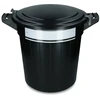 Vplast Šiukšlių konteineris Oregon Storage bucket 80 l, juodas, su dangčiu, užraktu ir užrašų etikete, 1 vnt.
