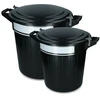 Vplast Šiukšliadėžė Oregon Storage bucket 80 l juodas, lid, lock and writing label 1 st