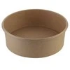 Salotų dubenėlis, kartonas, rudas, Ø150x50mm, 500ml, 20 oz, 50 vnt./pak., rudas, 1x1x1mm (50 vnt.)