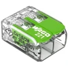 Wago 221-422 Szybkozłączka Žalias Range 2x0,2-4mm2 transparentna / žalia 221-422 /100szt./