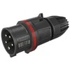 Walther FW211506PH, raudonas, 5P, plastikas, žalvaris, IP54, 400 V