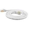 Wantec Patchkabel SSTP CAT7 Ste. CAT6a d=4mm 0,25m baltas