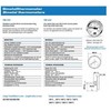 Solar Plus Csslr Plus termometras TB-63, ½ x 100 mm galinė jungtis Ø66X100MM 0-120° 2 klasė. TB tipas