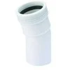 Nordisk Wavin Wavin PP alkūnė 15 laipsnių Ø 40 mm, balta