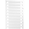 Weidmüller DEK 5/5 MC NE WS, Gnybtų blokų žymekliai, 1000 vnt., Poliamidas, Balta, -40 - 100 °C, V2