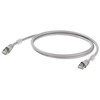 Weidmüller RJ45 tinklo prijungimo kabelis CAT 6A S/FTP 2,00 m pilkas UL sertifikuotas