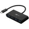 Goobay | 4 prievadų USB-C kelių prievadų adapteriai | 61073 | C tipas | USB-A