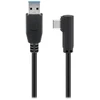 Goobay USB-C 90 ° - USB-A laidas, 2 m