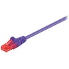 Wentronic „Goobay CAT 6“ jungties kabelis, U/UTP, violetinis – laido ilgis 7,5 m