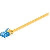 Wentronic Goobay CAT 6A plokščias jungties kabelis, U/UTP, geltonas – laido ilgis 2 m