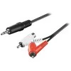 Wentronic Kabelis garso lizdas 3,5 mm - 2x RCA gn/wt Goobay 1,5 m