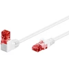 Goobay GOOBAY patchcord U/UTP Cat. 6 Tiesus / Kampinis 90 Baltas 5m