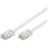 Wentronic „Goobay“ CAT 6 plokščias jungiamasis kabelis, U/UTP, baltas, 5 m – varinis (95154)