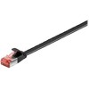 Wentronic Goobay CAT 6 plokščias kabelis, U/FTP, juodas - Kabelio ilgis 15 m