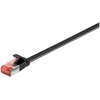 Wentronic „Goobay“ CAT 6 plokščias jungiamasis kabelis, U/FTP, juodas - Kabelio ilgis 1 m