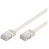 Wentronic Goobay CAT 6 plokščias jungiamasis kabelis, U/UTP, baltas, 15 m - vario medžiaga (95157)