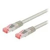 Wentronic „Goobay CAT 6“ jungiamasis kabelis, S/FTP (PiMF), pilkas, 0,5 m - LSZH be halogenų, kupolas (50885)