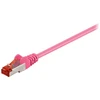 Wentronic „Goobay CAT 6“ jungiamasis kabelis, S/FTP (PiMF), rausvai raudonas, 30 m - LSZH be halogenų, kuprinė (93440)