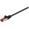 Goobay 5m CAT 6 pataisų kabelis, S/FTP (PiMF), juodas