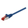 Wentronic Goobay CAT 6 jungties kabelis, S/FTP (PiMF), mėlynas – laido ilgis 30 m