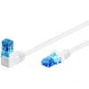 Goobay GOOBAY Patchcord U / UTP Kat. 6A Stulpai / Kampas 90 Baltas 10m