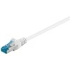 Wentronic Goobay CAT 6a tinklo kabelis, S/FTP (PiMF), balta, 0,5 m - LSZH be halogenų, varis (93667)