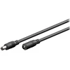 DC prailgintuvas 5.5/2.5mm - kaištis-lizdas - 10m - juodas - Goobay 71402