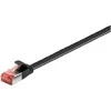 Wentronic „Goobay“ CAT 6 plokščias jungiamasis kabelis, U/FTP, juodas, 5 m – varinis (94235)