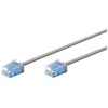Wentronic „Goobay Ultraflexibles CAT 6A“ jungiamasis kabelis, plonas, U/UTP, pilkas - ypač trumpas, plonas (74227)