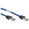 Wentronic Goobay RJ45 pataisinis kabelis (CAT 6A, 500 MHz) su neapdorotu CAT 8.1 S/FTP kabeliu, - Kabelio ilgis 10 m