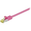 Wentronic „Goobay“ RJ45 jungiamasis kabelis, CAT 6A S/FTP (PiMF), 500 MHz su CAT 7 žaliais kabeliais, violetinis - Kabelio ilgis 1,5 m