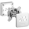 Wentronic Goobay Rinkinys poczwórnego gniazda antenowego (RB67089)