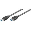 Wentronic „Goobay“ USB 3.0 „SuperSpeed“ prailginimo kabelis, juodas, 1,8 m - USB 3.0 kištukas (A tipo) > USB 3.0 lizdas (A tipo) (93998)