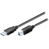 Wentronic USB kabelis Goobay USB-A - USB-B 0,25 m Juodas (JAB-1338780)