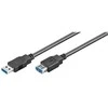 Wentronic „Goobay“ USB 3.0 „SuperSpeed“ prailginimo kabelis, juodas, 5 m - USB 3.0 kištukas (A tipo) > USB 3.0 lizdas (A tipo) (95726)
