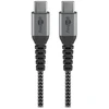 „Wentronic goobay“ – USB kabelis – USB-C (M) – USB-C (M) – USB 2.0 – DC 5 V – 3 A – 50 cm – juodas, sidabrinis (49301)