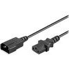 Wentronic Maitinimo kabelis IEC/kištukas - IEC/lizdas 1,5 m juodas (68602)