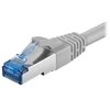 Goobay 93680 CAT 6A patch cable, S/FTP (PiMF), pilkas, 1 m
