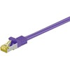Wentronic Goobay RJ45 pataisinis kabelis, CAT 6A S/FTP (PiMF), 500 MHz su CAT 7 neapdorotais kabeliais, purpurinė – laido ilgis 15 m