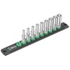 Wera Wera socket magnetic strip A Deep 1 socket set 1/4 (juodas/žalias, 9-piece)