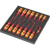 Įrankių rinkinys Wera Wera 9711 foam insert VDE screwdriver set 1, 16 pieces (juodas/pilkas, in foam insert for workshop trolley)
