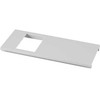 Wexe HAGER Dangčio išpjova 1SC/BR 170 PH vieno modulio „Clicline“ Ilgis 250 mm, skylės pradžia 40 mm Perlo baltumo spalva RAL 9016 plastikas