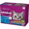Drėgnas Kačių Maistas - Whiskas 12x85g Baltoji Žuvis, Menkė, Lašiša, Tunas